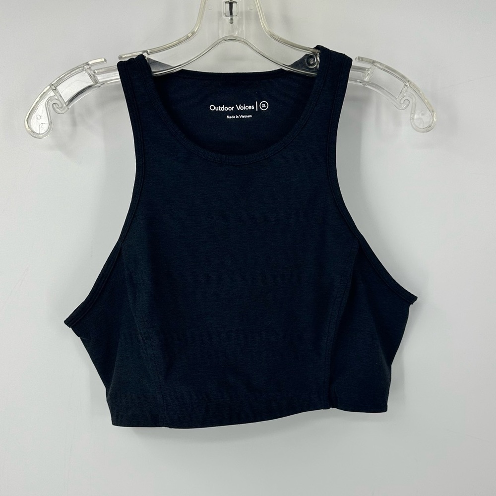 Outdoor Voices Navy Blue Sports Bra Halter Womens XL
